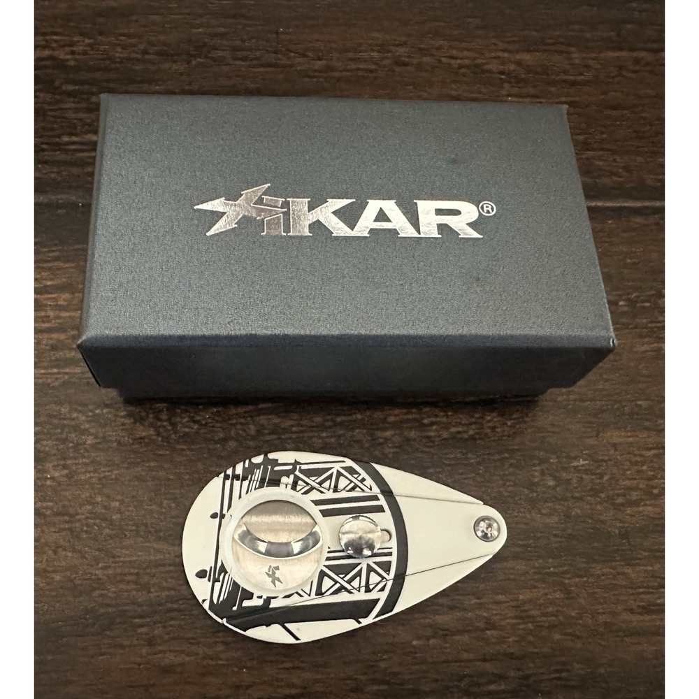 Xikar‎ Xi2 Cigar Cutter Blackened by Drew Estate Limited Edition White Black NEW